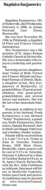 Magdalen Kurjanowicz